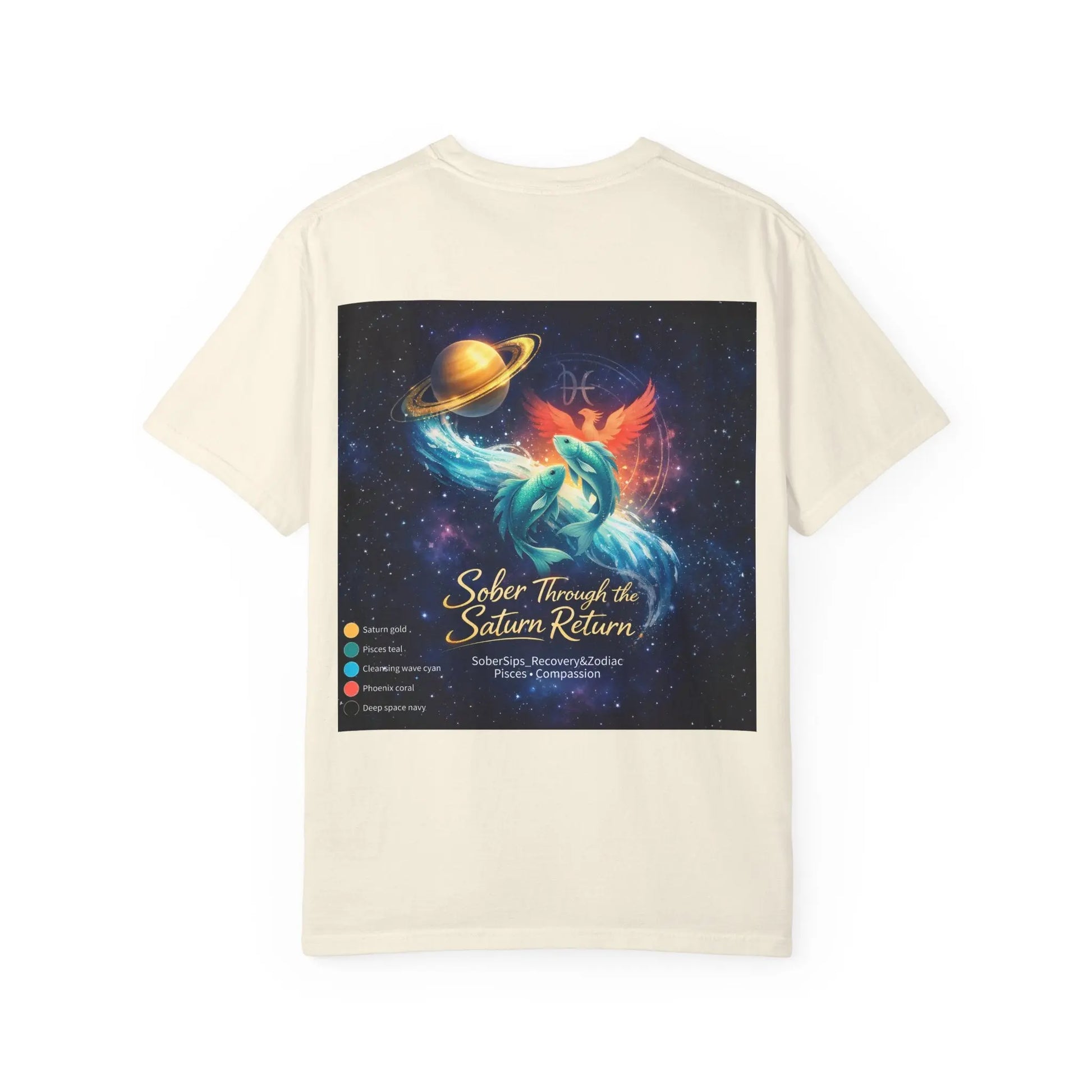 Sober Through the Saturn Return T-Shirt — '' Spiritual Astrology Tee - SoberSips_Recovery&Zodiac Printify