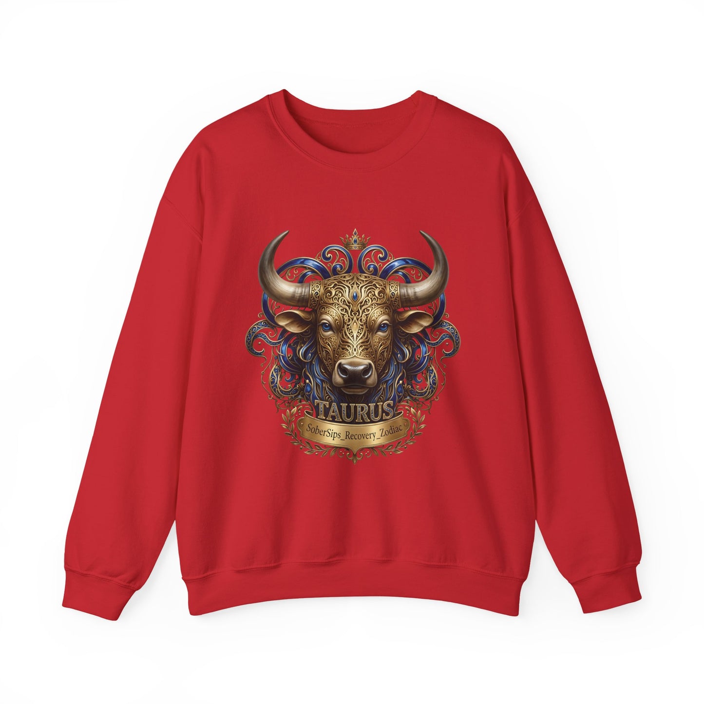 Taurus Zodiac Sweatshirt — Ornate Bull Astrology Crewneck