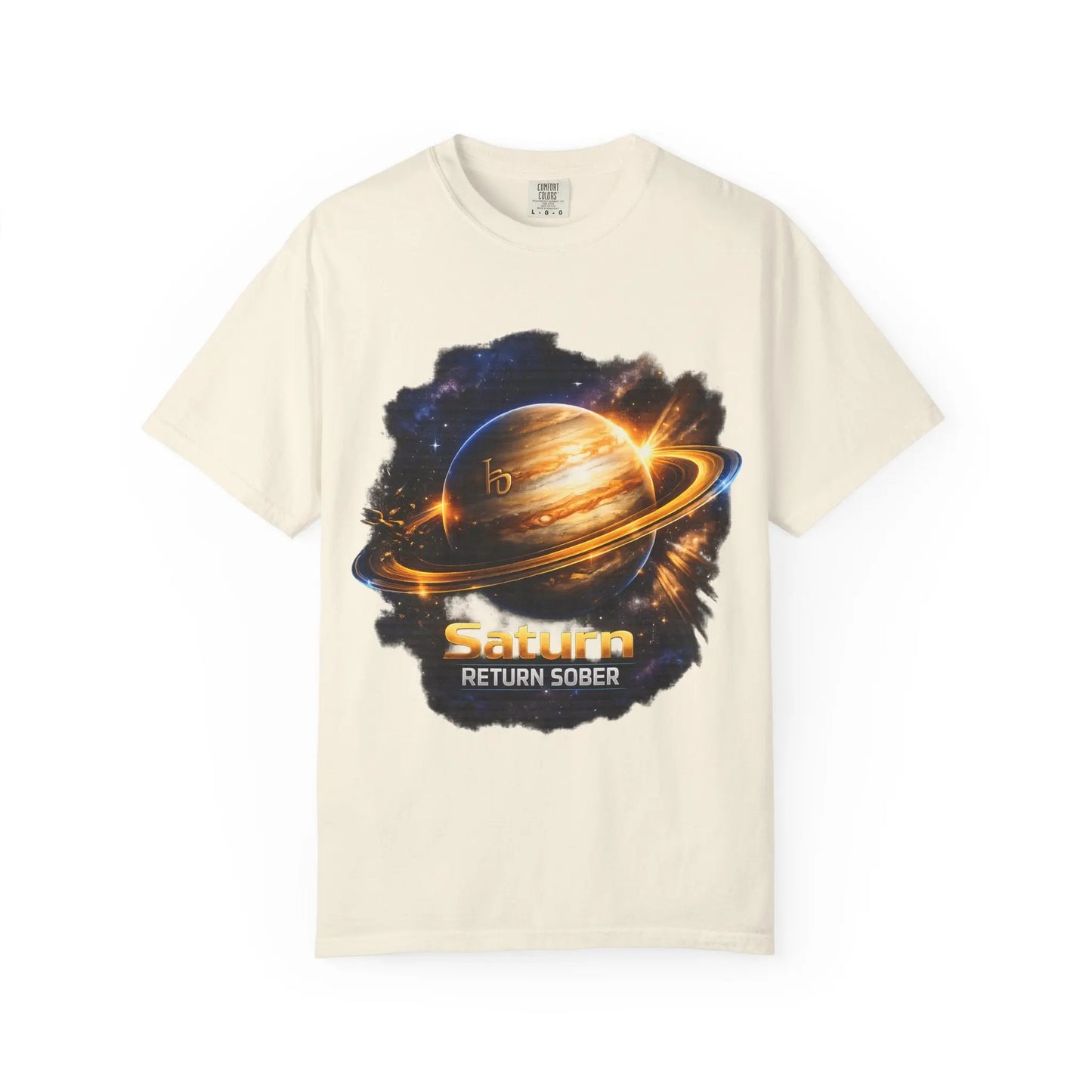 Sober Through the Saturn Return T-Shirt — '' Spiritual Astrology Tee - SoberSips_Recovery&Zodiac Printify