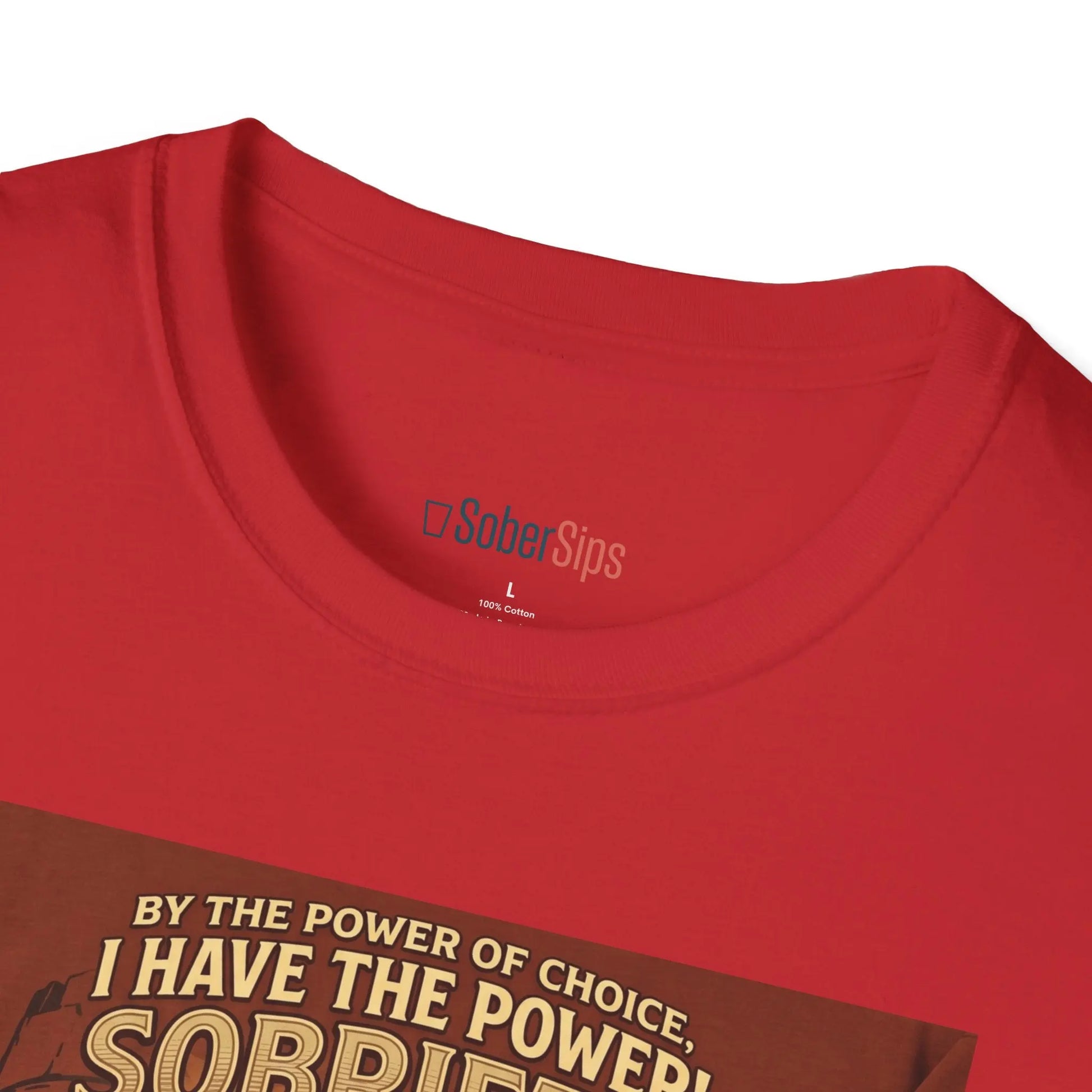 Sobriety Graphic T‑Shirt — "I Have the Power!" SoberSips Recovery Tee Printify