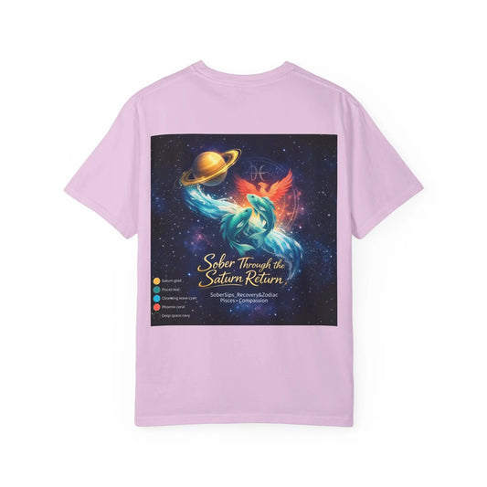 Sober Through the Saturn Return T-Shirt — '' Spiritual Astrology Tee - SoberSips_Recovery&Zodiac Printify