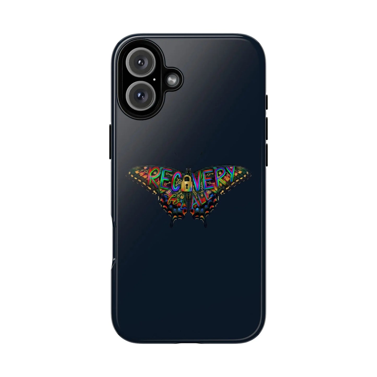 Recovery Butterfly Phone Case — Colorful Hope Tough Case Printify