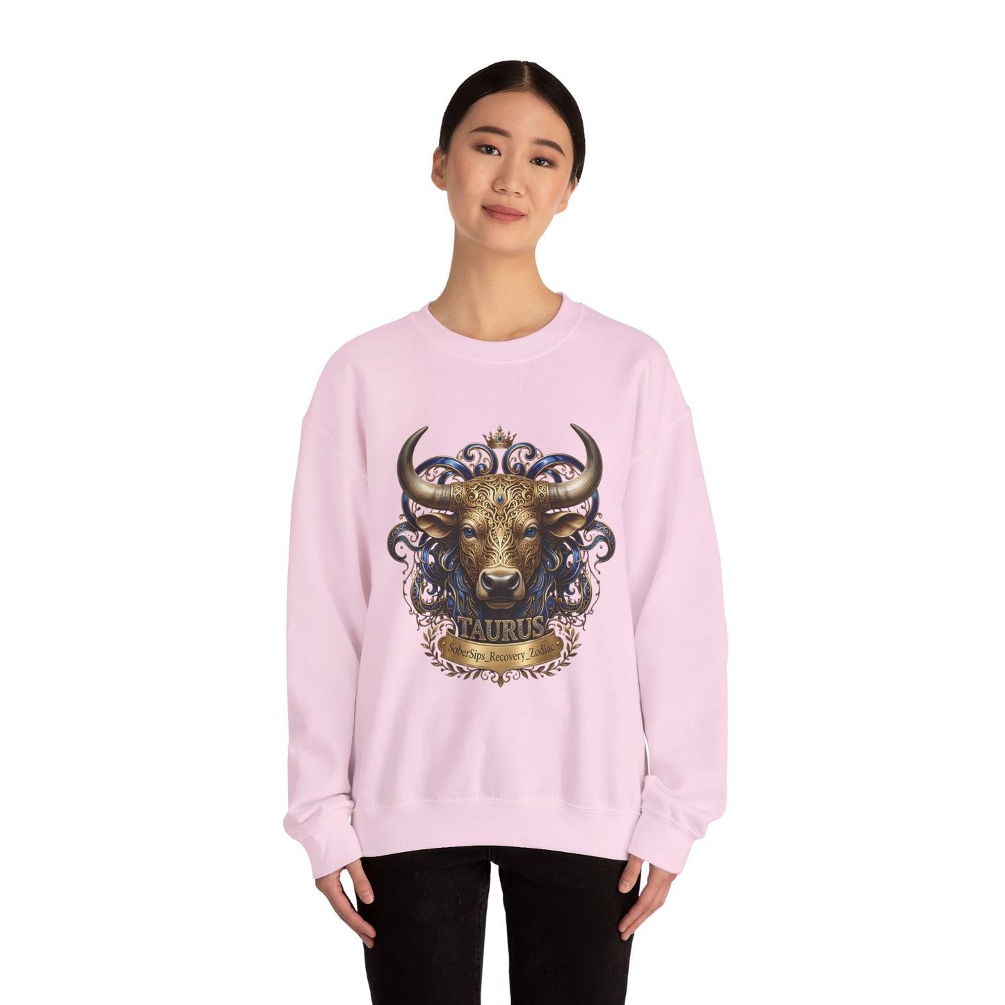 Taurus Zodiac Sweatshirt — Ornate Bull Astrology Crewneck