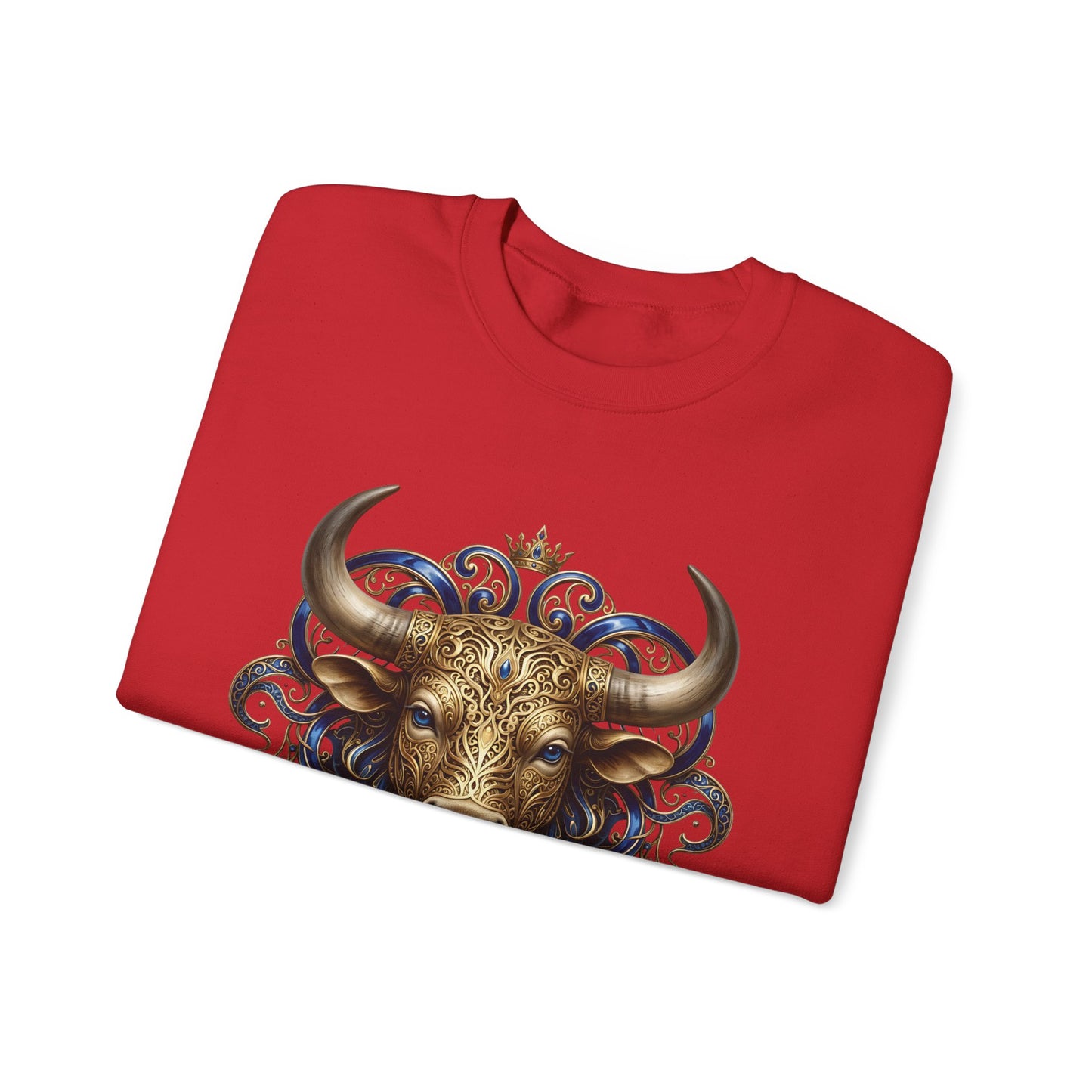 Taurus Zodiac Sweatshirt — Ornate Bull Astrology Crewneck