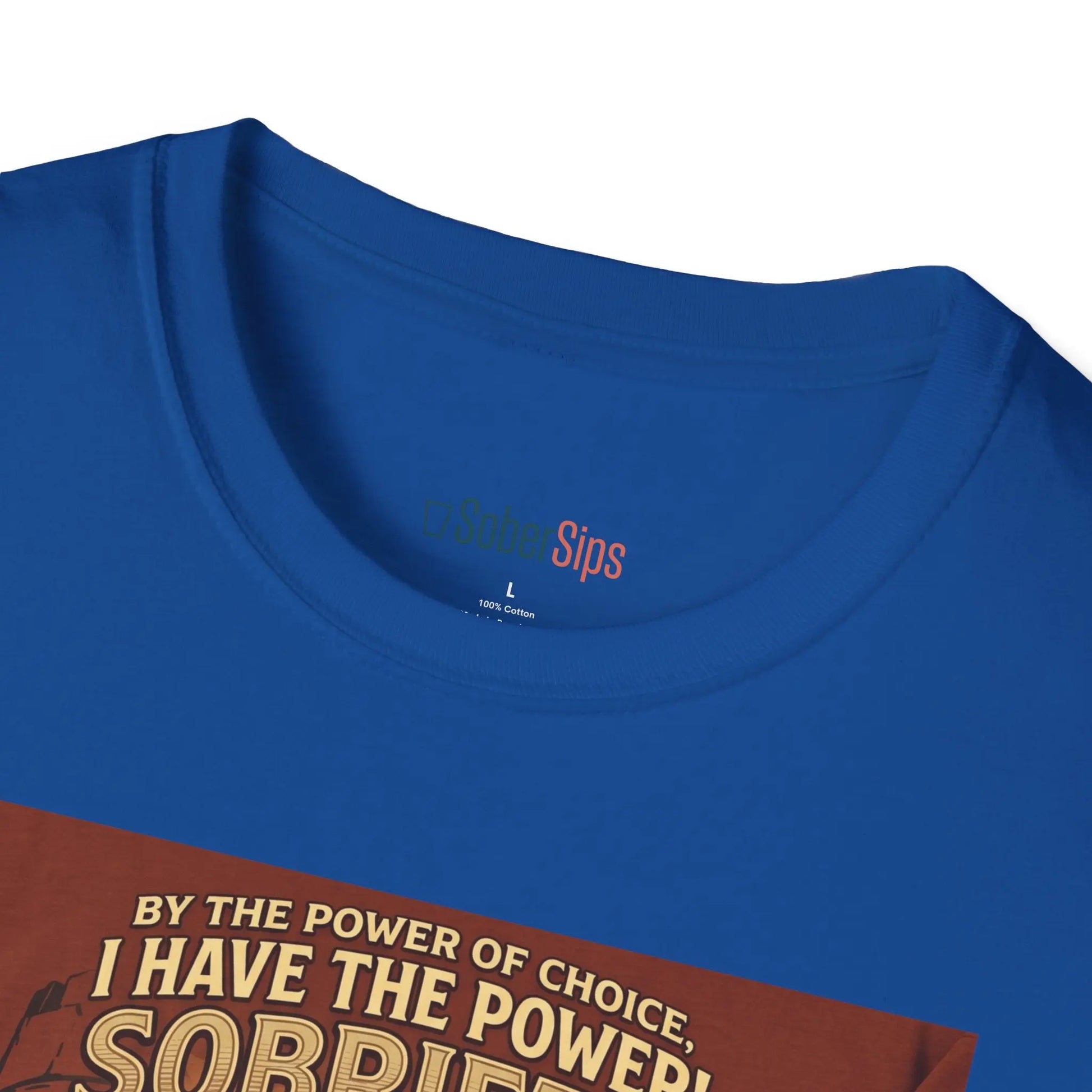 Sobriety Graphic T‑Shirt — "I Have the Power!" SoberSips Recovery Tee Printify