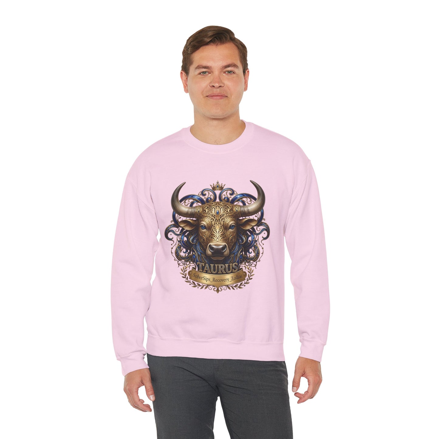 Taurus Zodiac Sweatshirt — Ornate Bull Astrology Crewneck