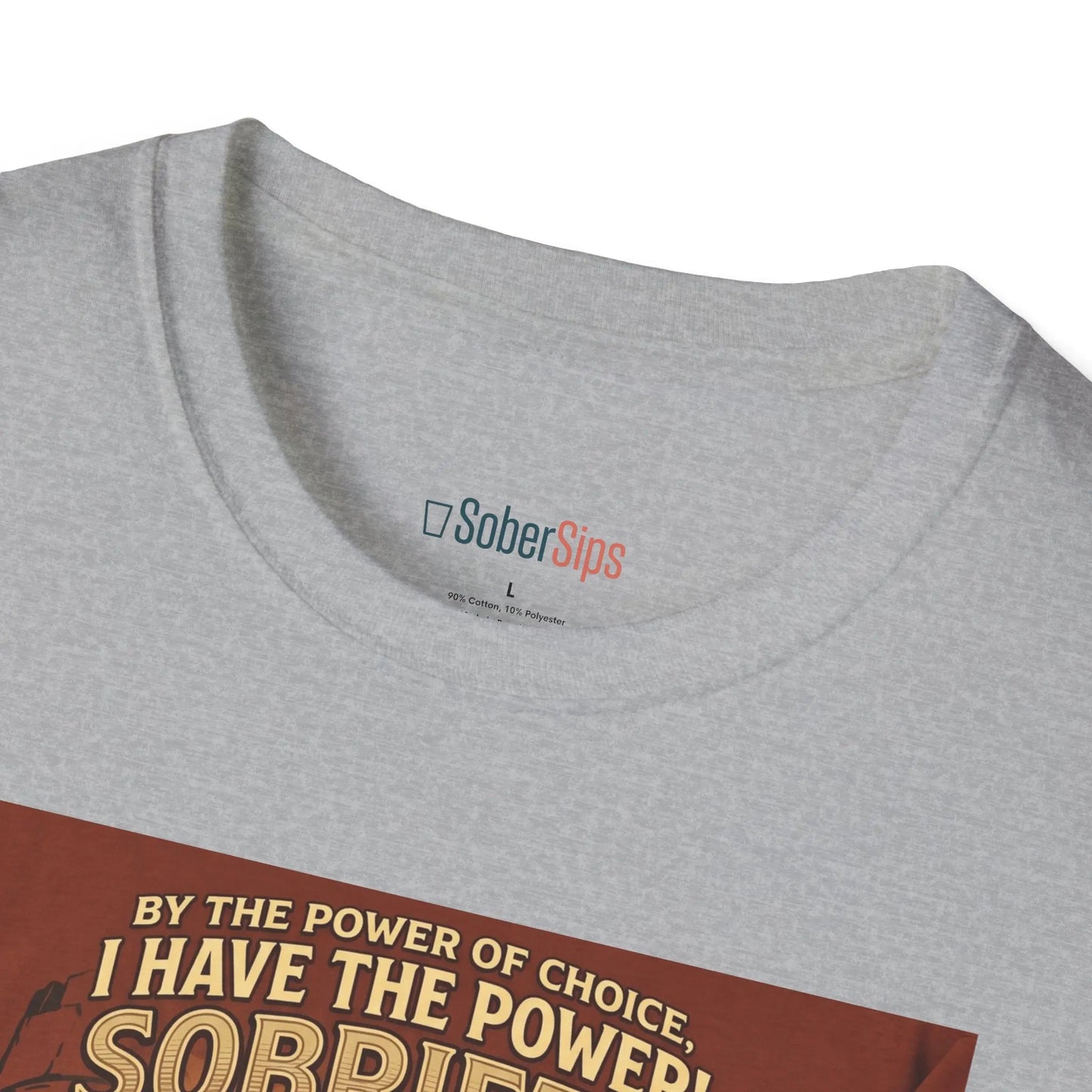 Sobriety Graphic T‑Shirt — "I Have the Power!" SoberSips Recovery Tee Printify