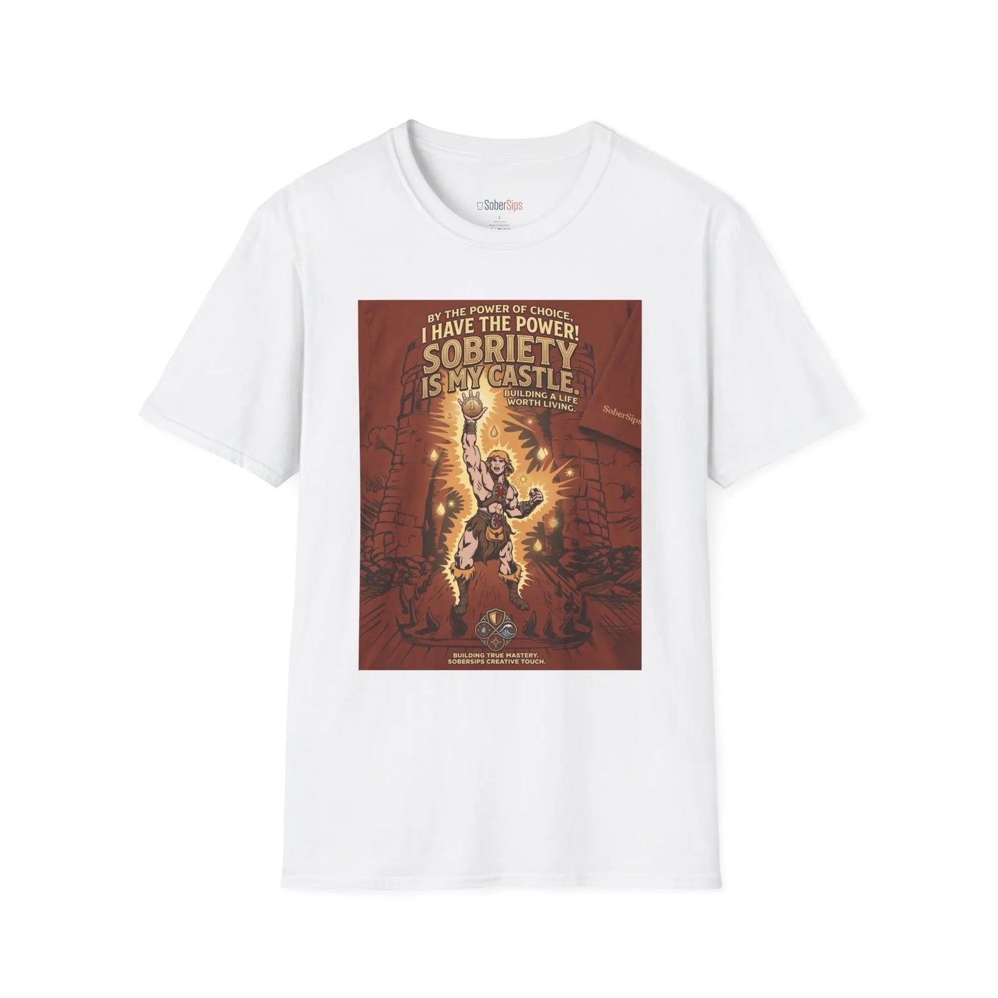 Sobriety Graphic T‑Shirt — "I Have the Power!" SoberSips Recovery Tee Printify