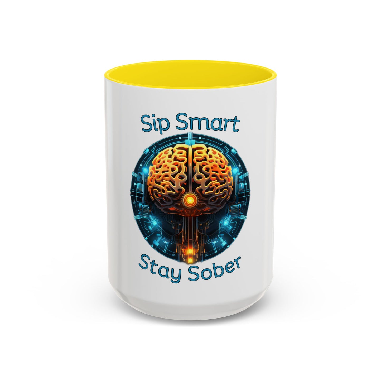 Sip Smart Stay Sober – Accent Coffee Mug | SoberSips Recovery