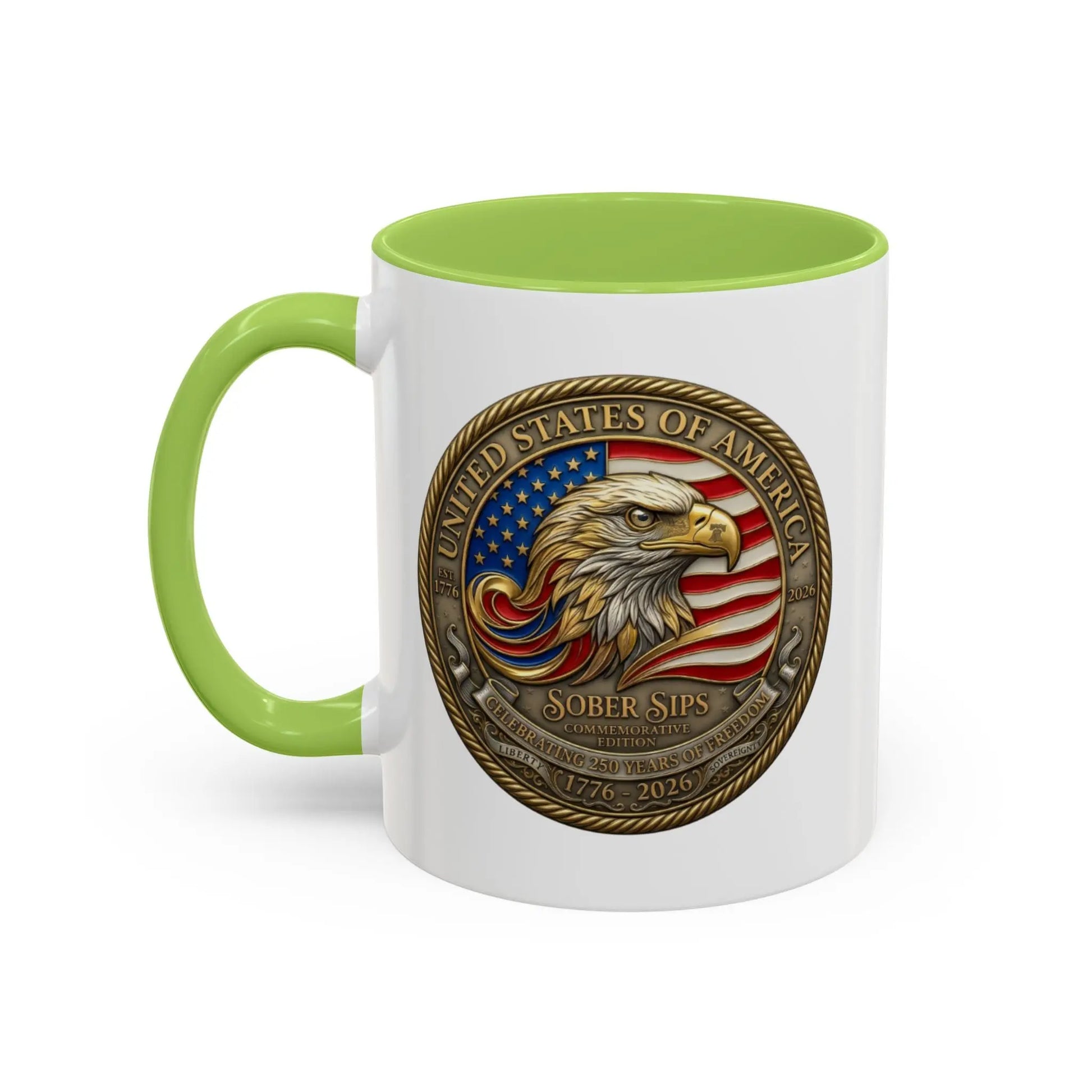 America 250 anniversary coffee mug – SoberSips recovery lifestyle drinkware