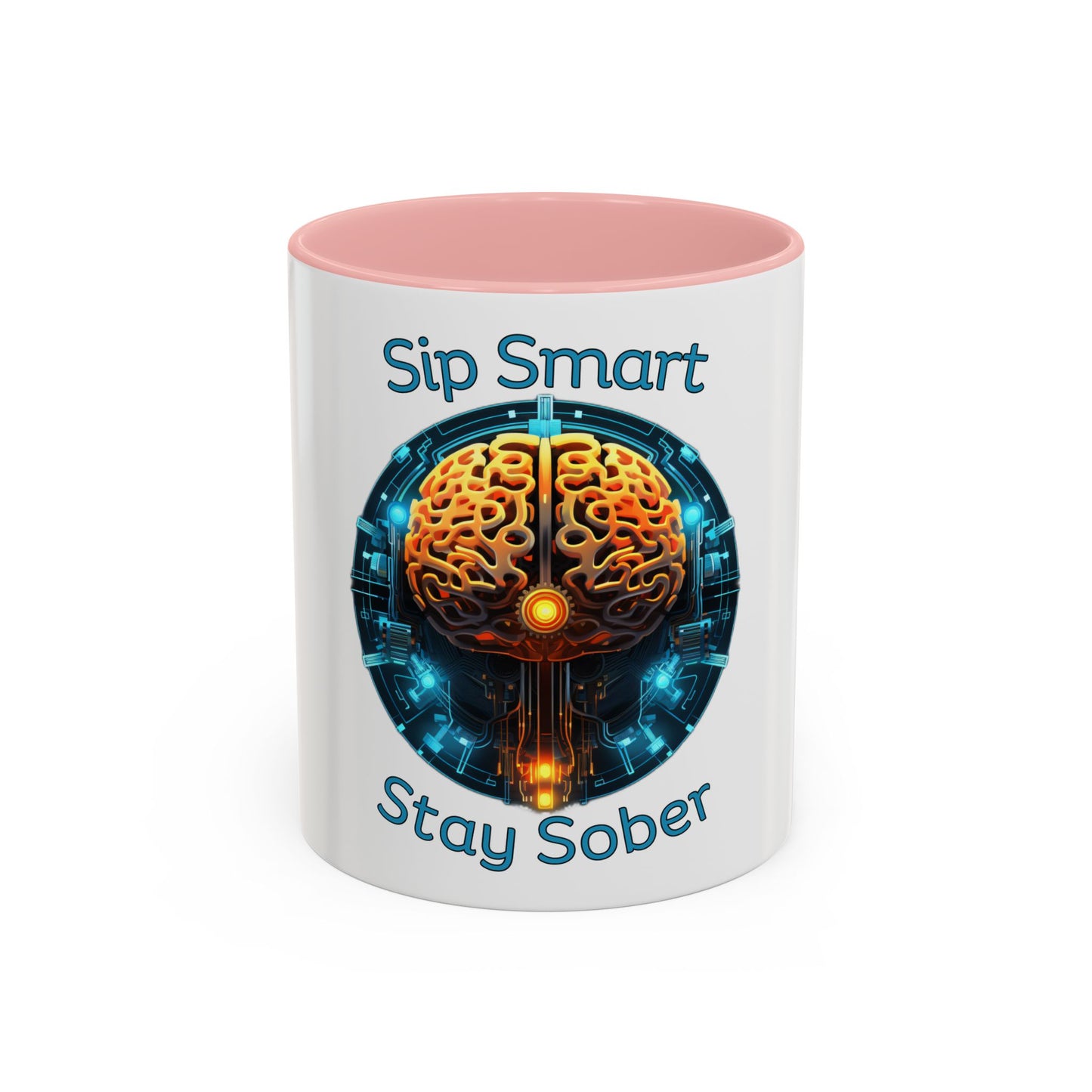 Sip Smart Stay Sober – Accent Coffee Mug | SoberSips Recovery