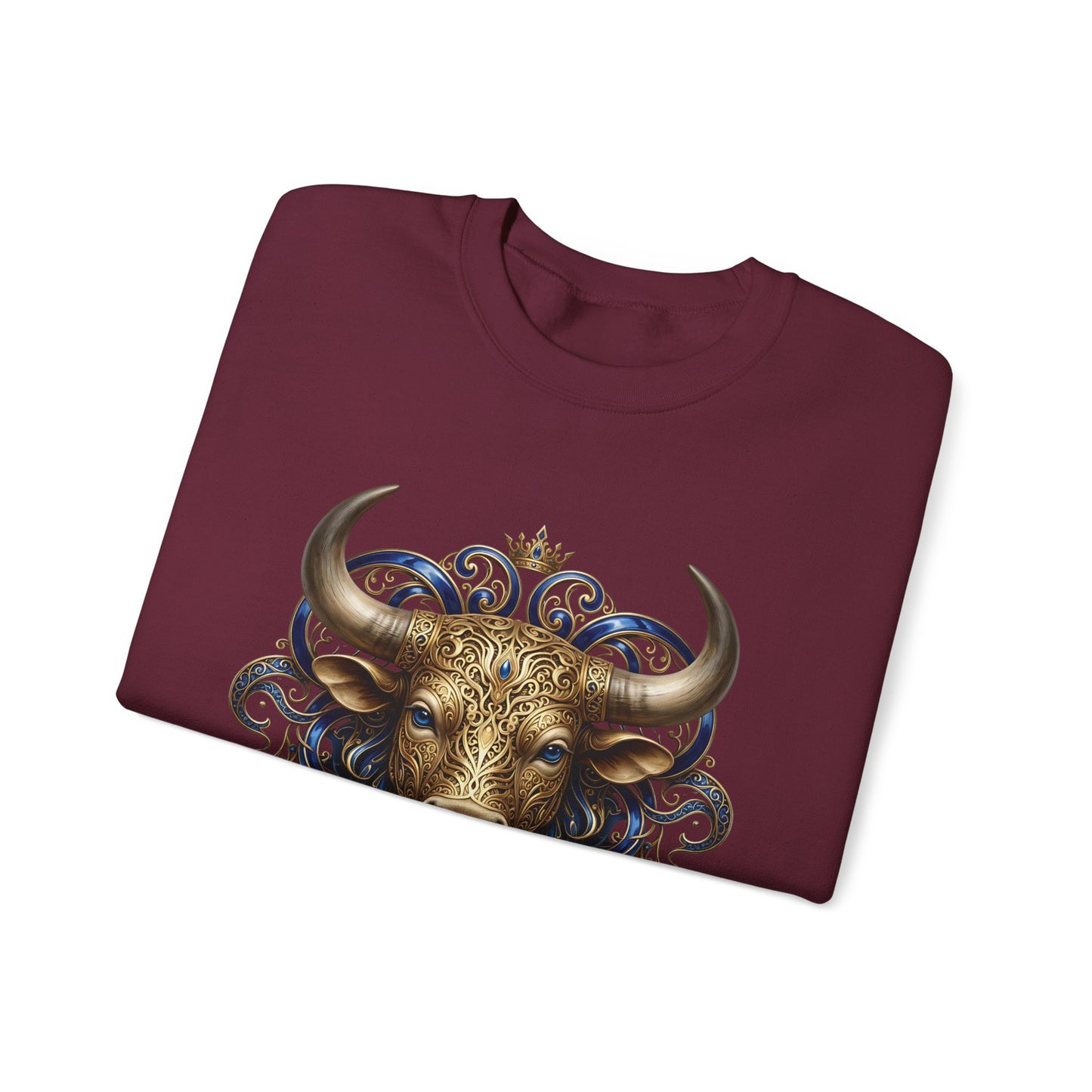 Taurus Zodiac Sweatshirt — Ornate Bull Astrology Crewneck