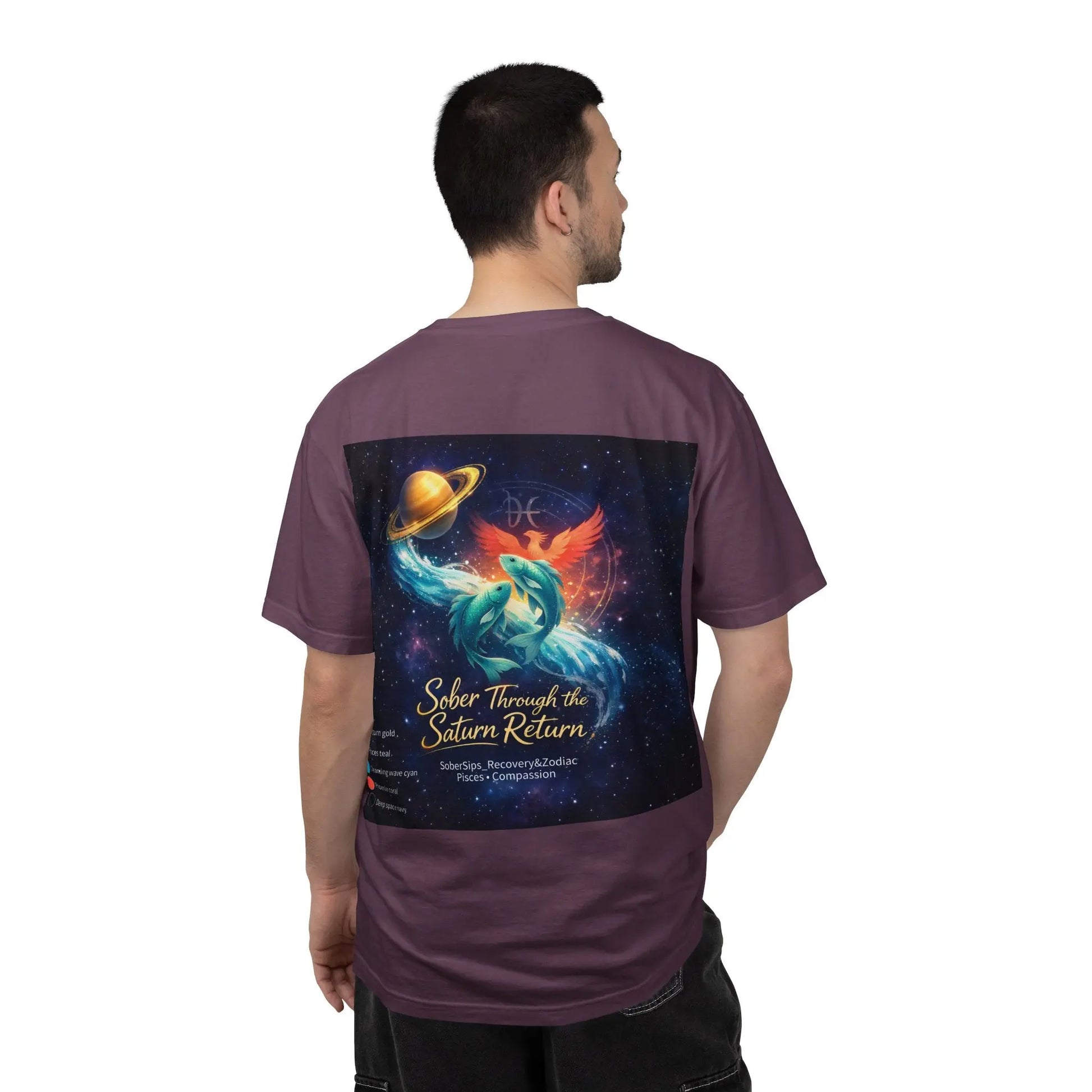 Sober Through the Saturn Return T-Shirt — '' Spiritual Astrology Tee - SoberSips_Recovery&Zodiac Printify