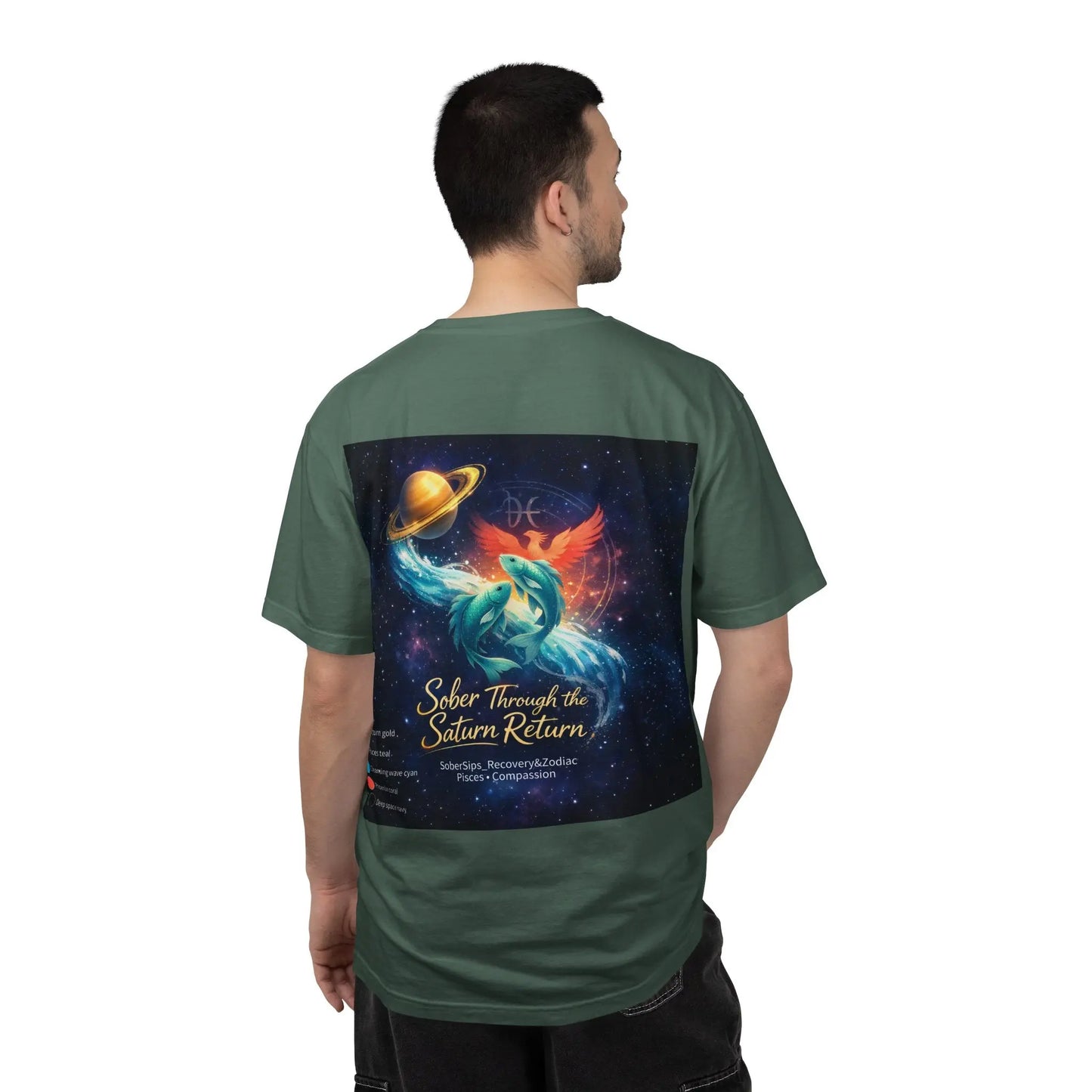 Sober Through the Saturn Return T-Shirt — '' Spiritual Astrology Tee - SoberSips_Recovery&Zodiac Printify