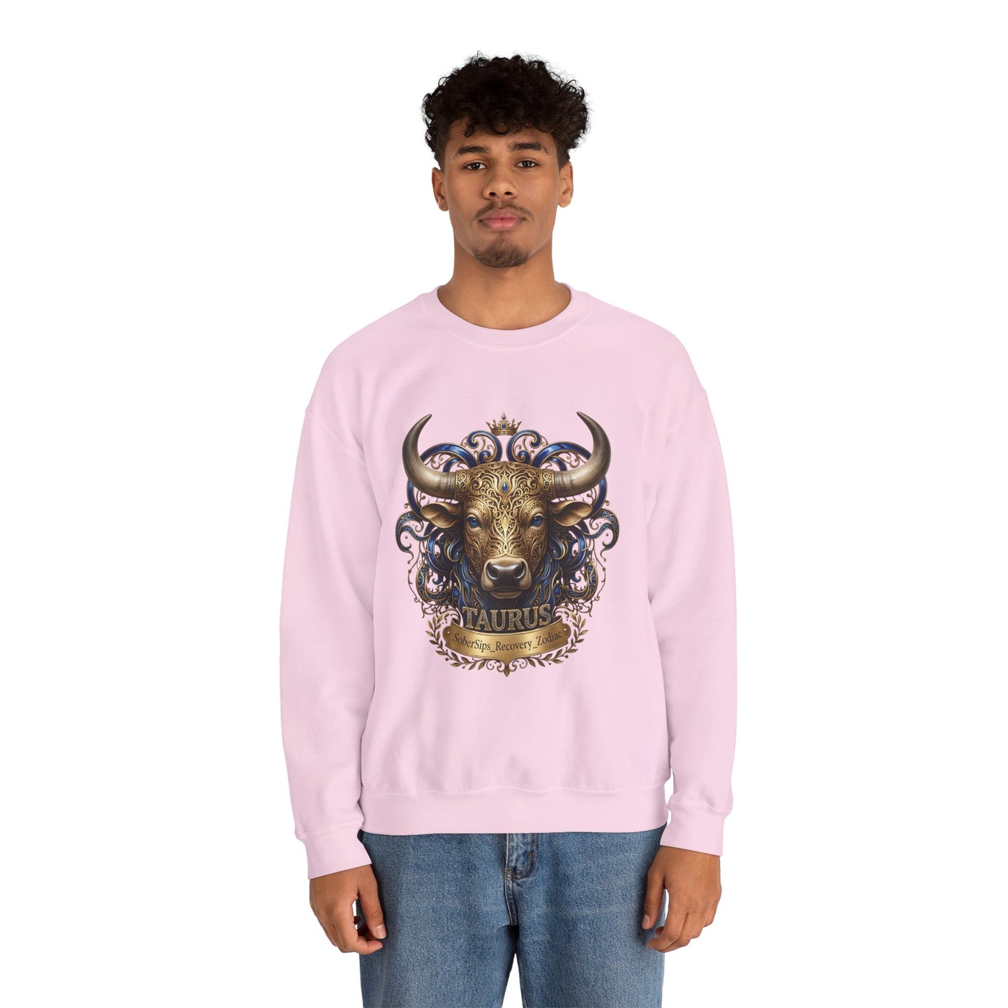 Taurus Zodiac Sweatshirt — Ornate Bull Astrology Crewneck