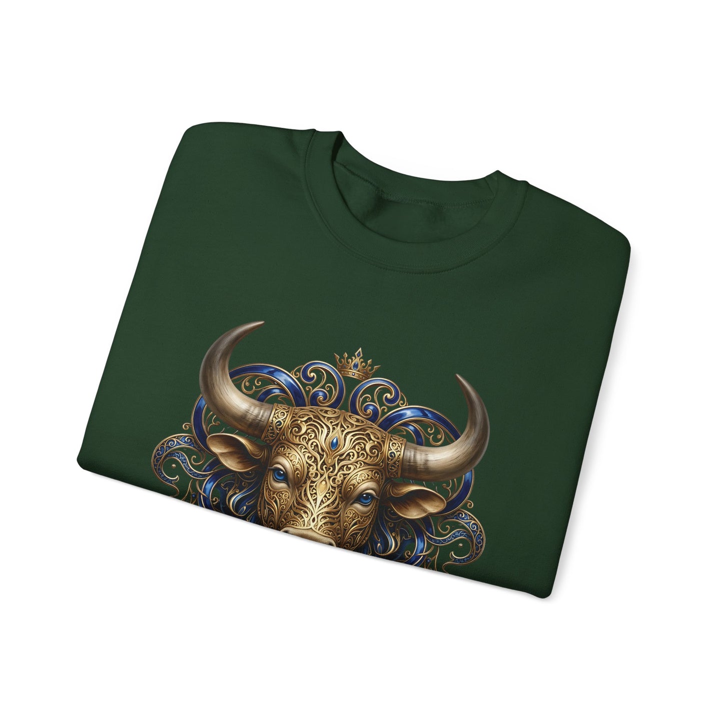 Taurus Zodiac Sweatshirt — Ornate Bull Astrology Crewneck