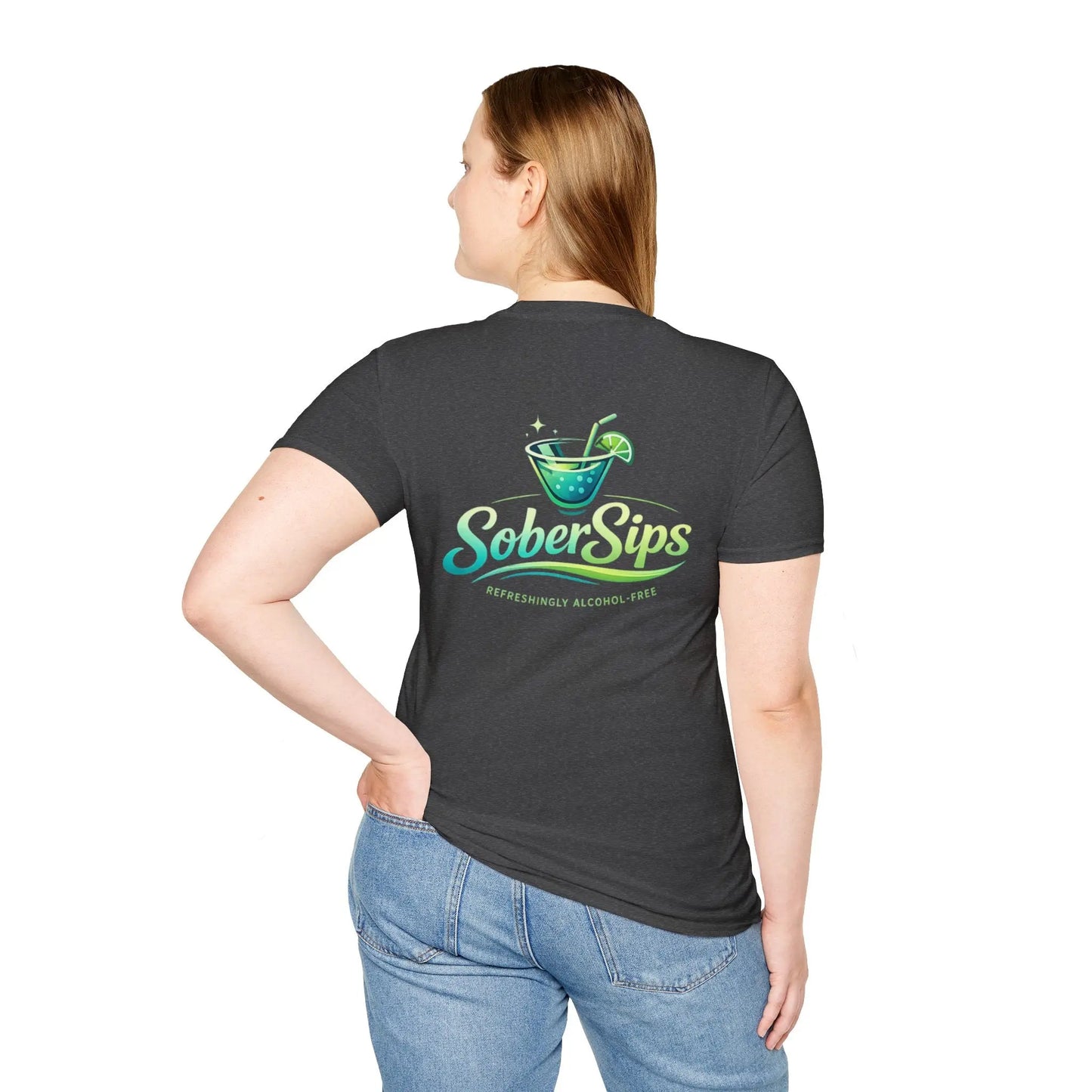 Sobriety Graphic T‑Shirt — "I Have the Power!" SoberSips Recovery Tee Printify