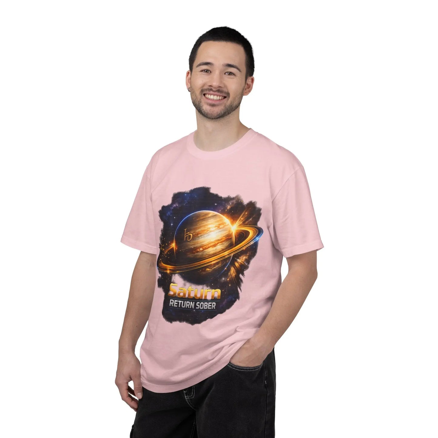 Sober Through the Saturn Return T-Shirt — '' Spiritual Astrology Tee - SoberSips_Recovery&Zodiac Printify