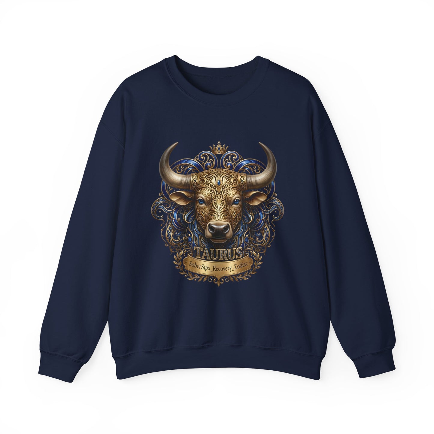 Taurus Zodiac Sweatshirt — Ornate Bull Astrology Crewneck