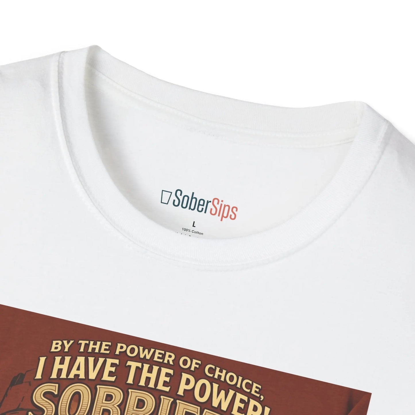 Sobriety Graphic T‑Shirt — "I Have the Power!" SoberSips Recovery Tee Printify