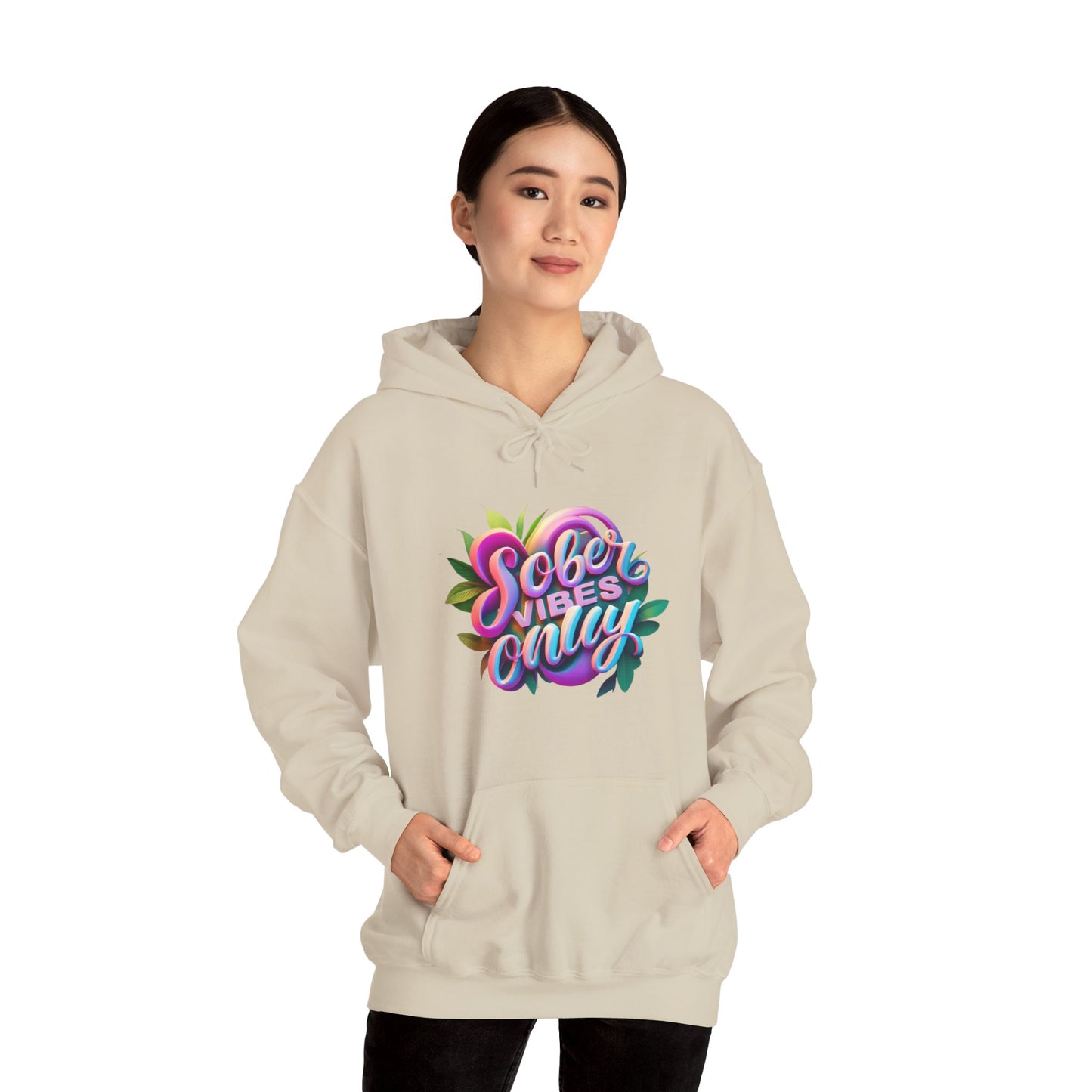 Sober Vibes Only Recovery Hoodie | Premium Comfort | SoberSips