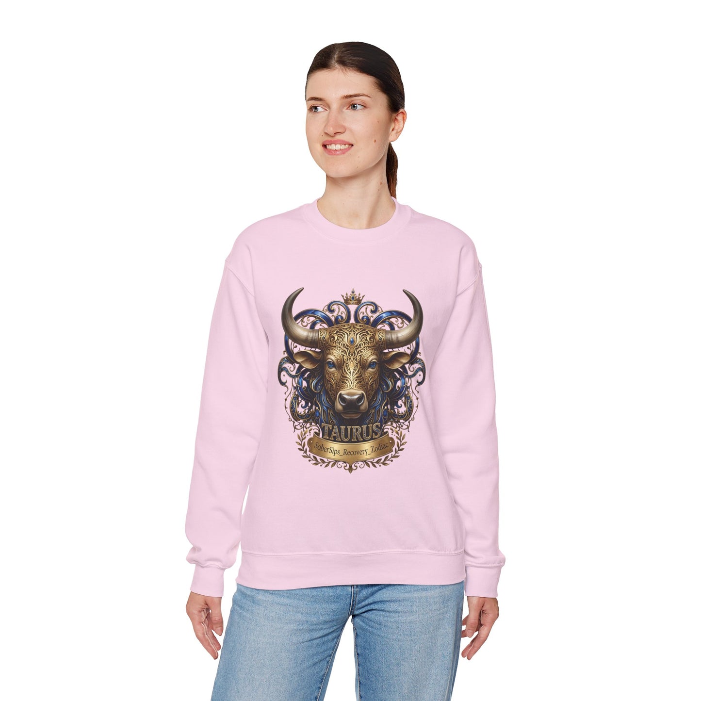 Taurus Zodiac Sweatshirt — Ornate Bull Astrology Crewneck