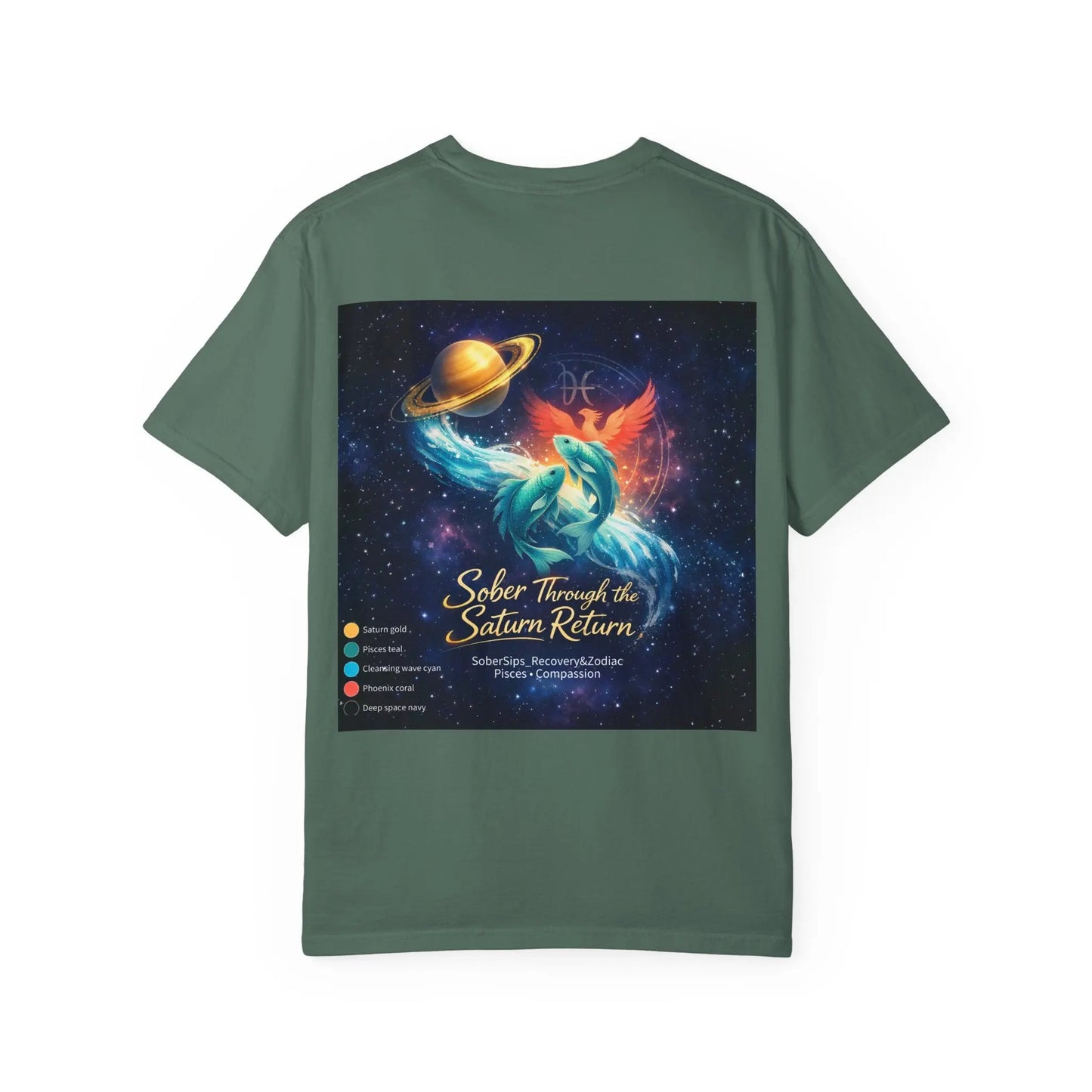Sober Through the Saturn Return T-Shirt — '' Spiritual Astrology Tee - SoberSips_Recovery&Zodiac Printify