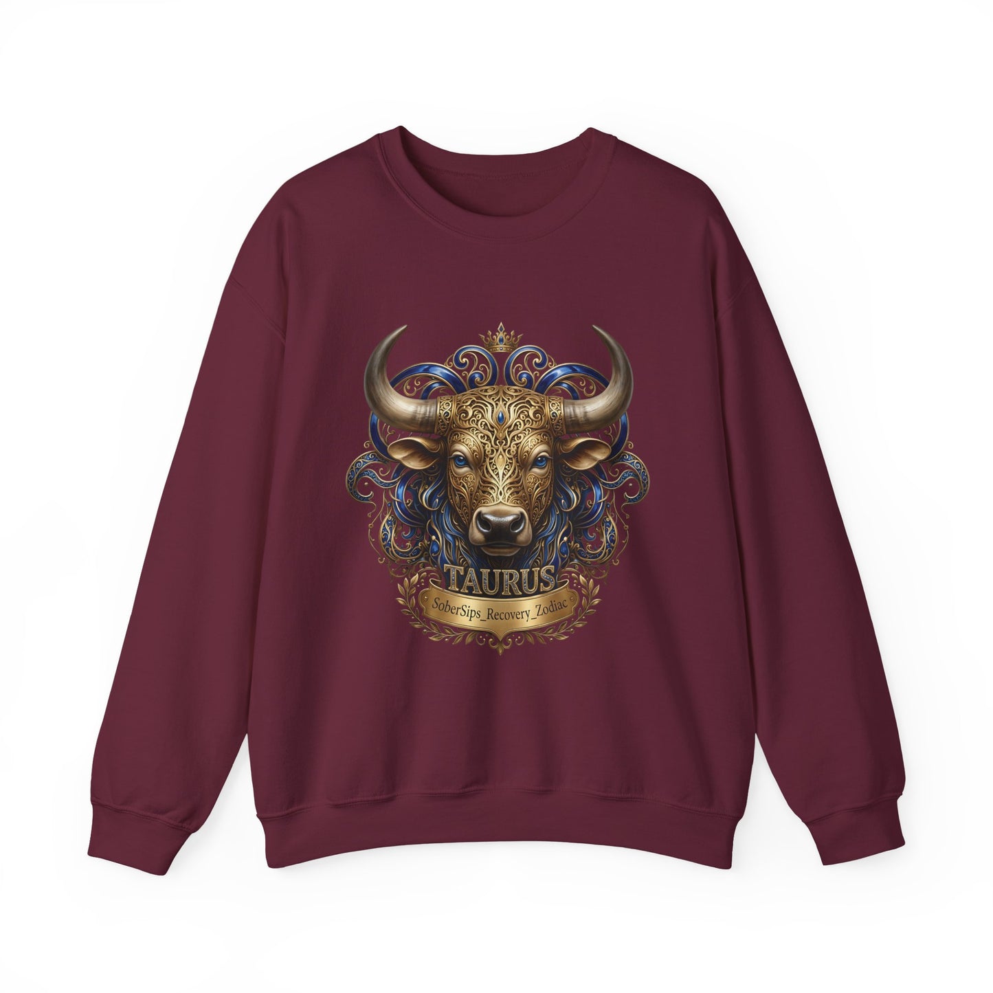 Taurus Zodiac Sweatshirt — Ornate Bull Astrology Crewneck