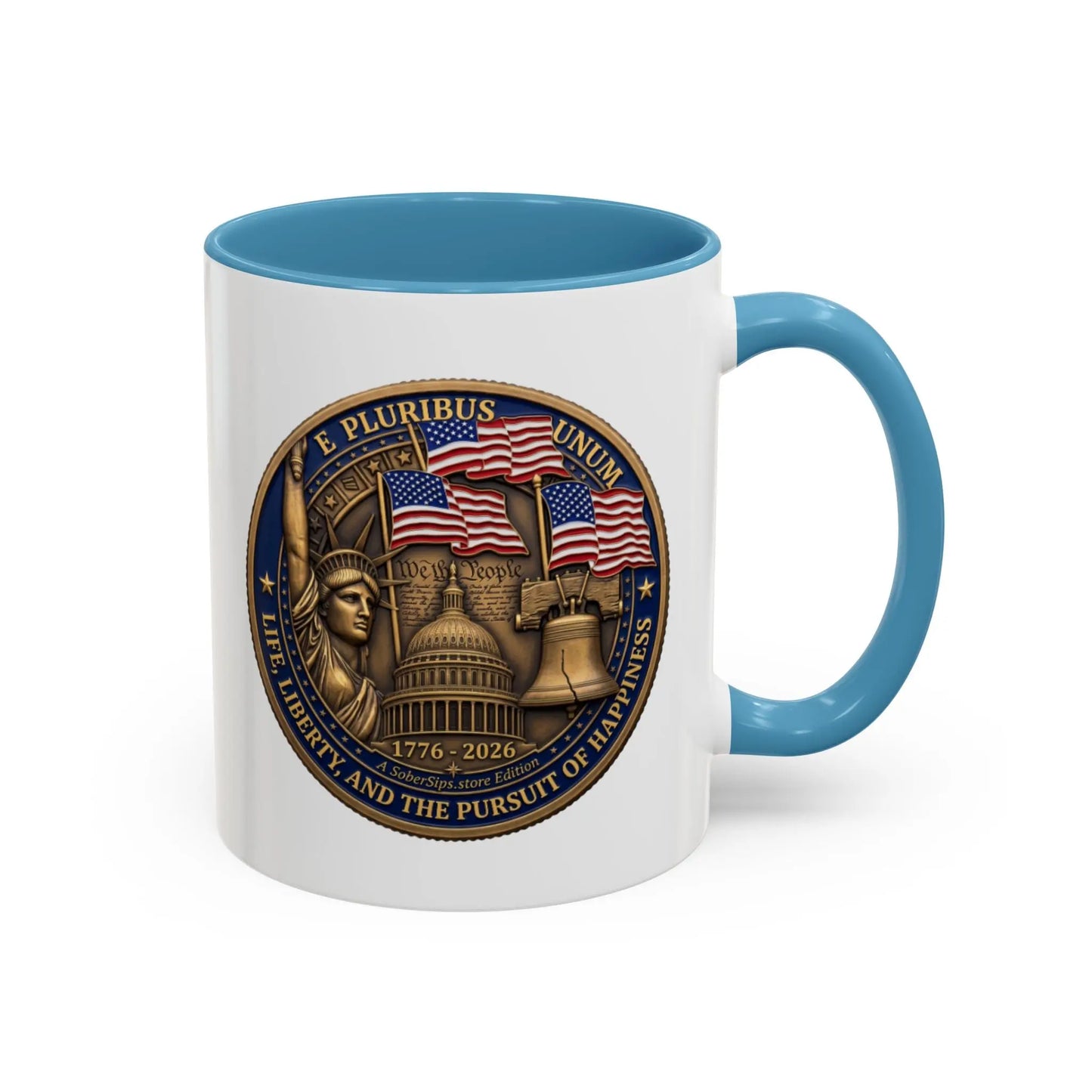 Liberty Mug by SoberSips – America 250 anniversary recovery gift