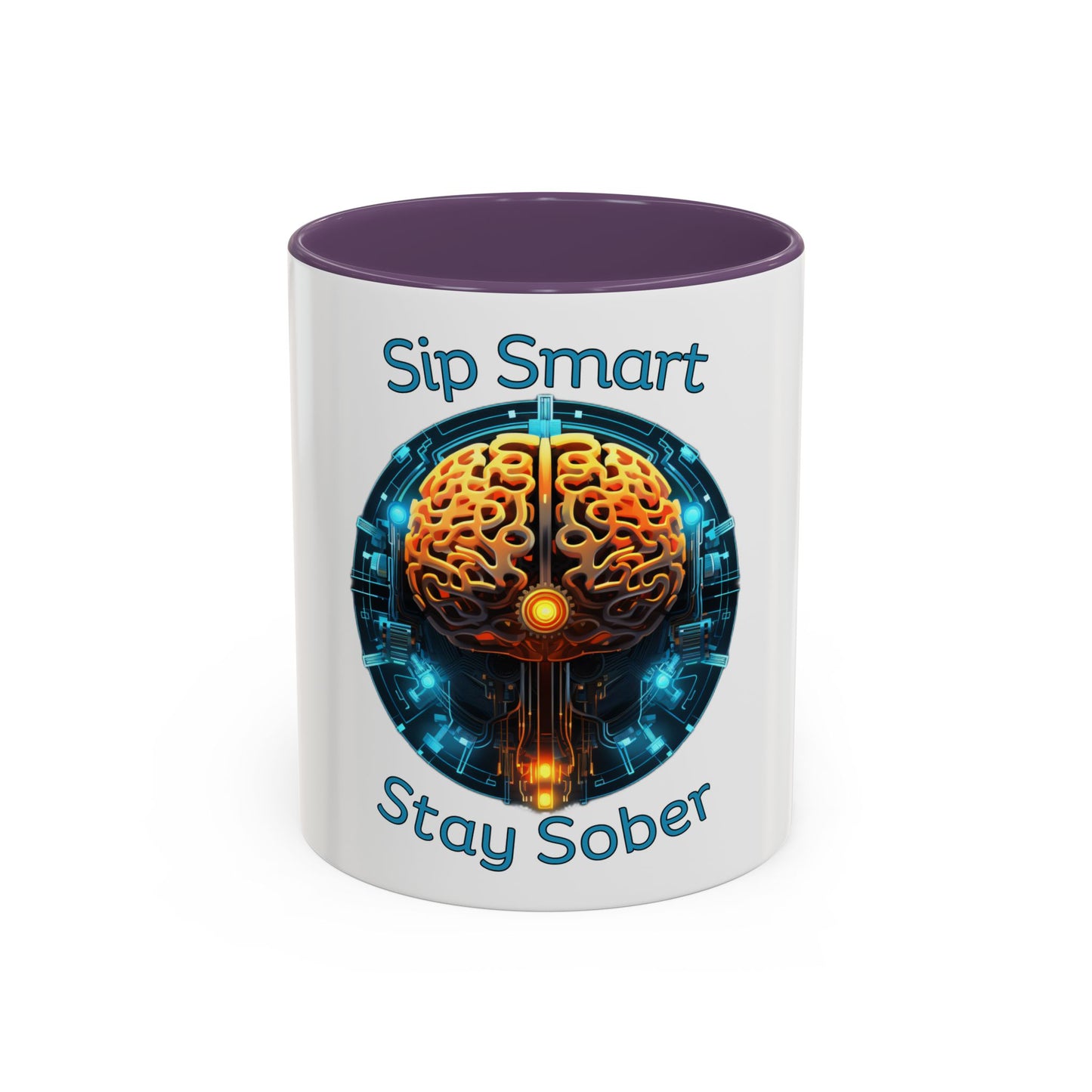 Sip Smart Stay Sober – Accent Coffee Mug | SoberSips Recovery