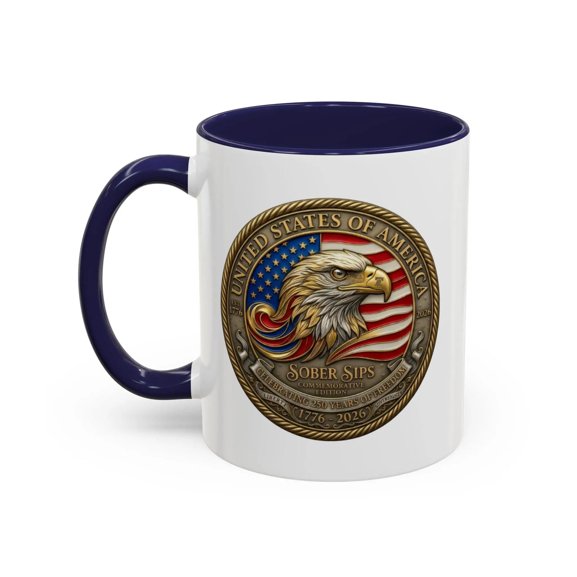 USA 250th Anniversary Mug – recovery and sobriety themed coffee mug