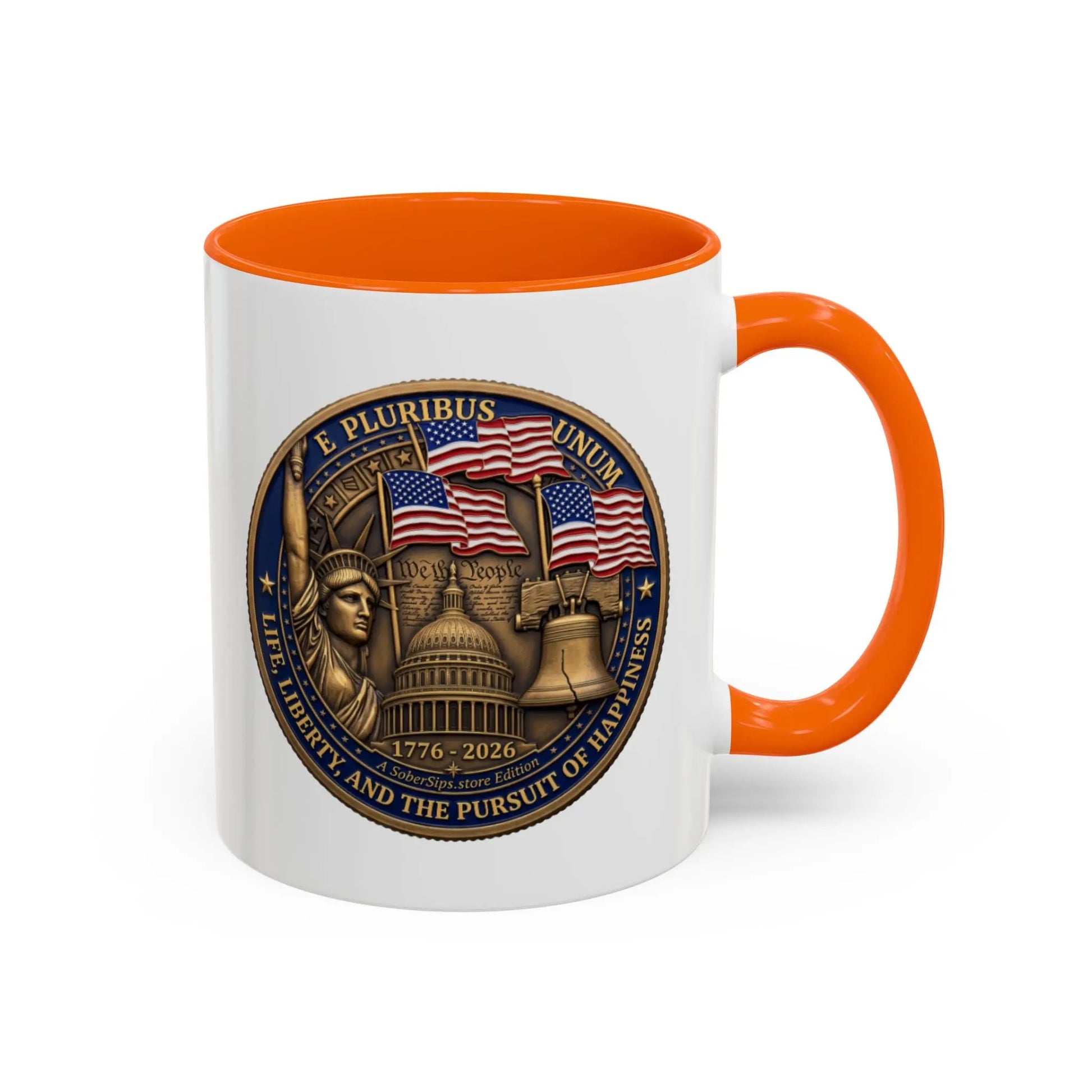 SoberSips USA Liberty Mug – 250th anniversary ceramic coffee mug