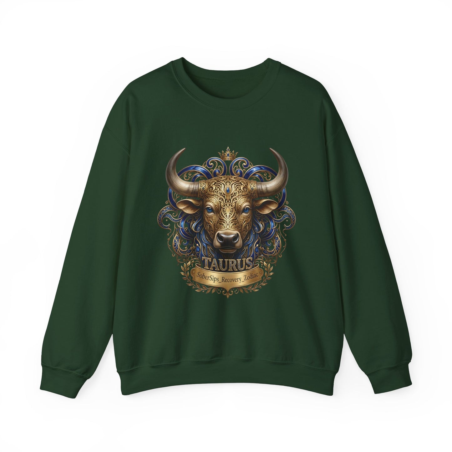 Taurus Zodiac Sweatshirt — Ornate Bull Astrology Crewneck
