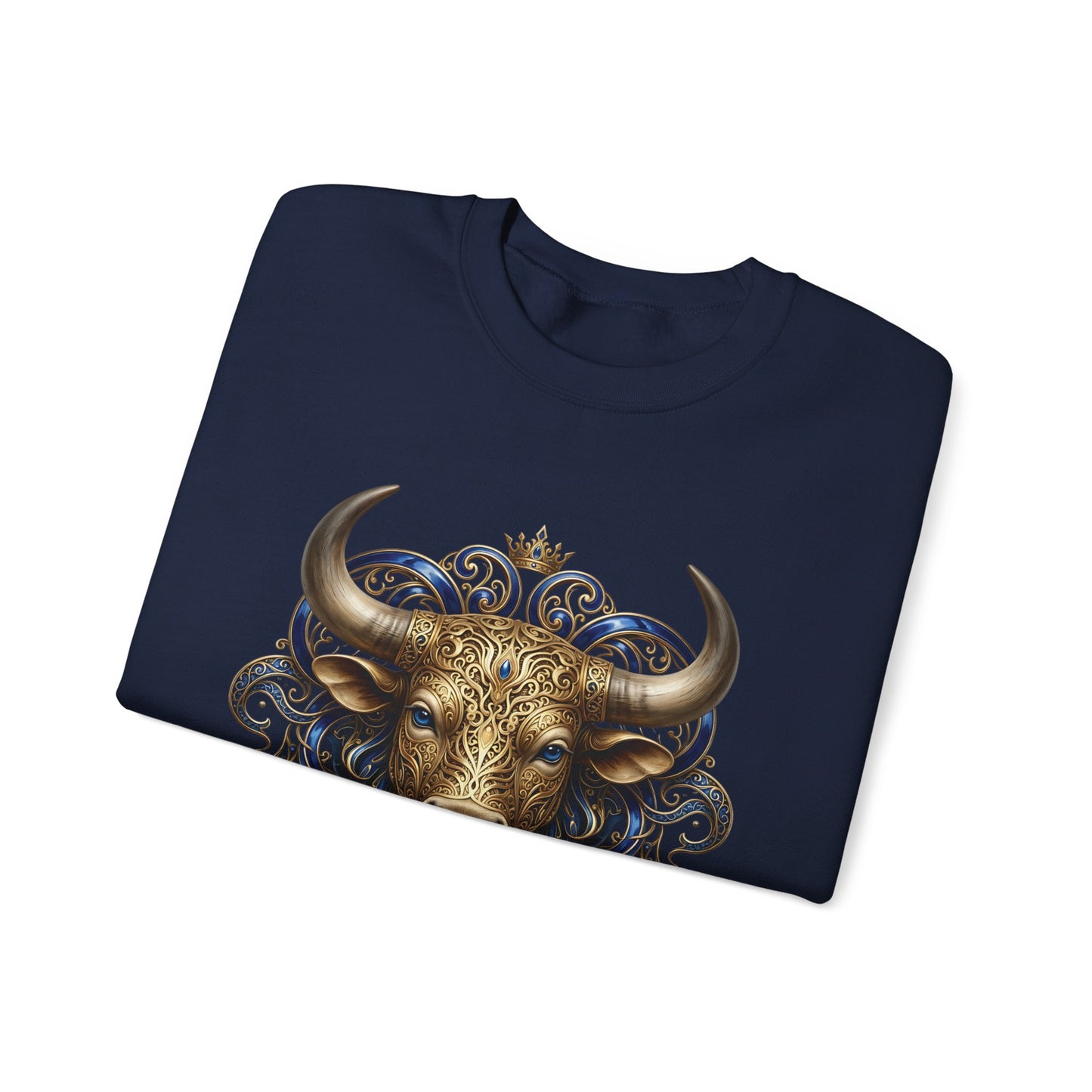 Taurus Zodiac Sweatshirt — Ornate Bull Astrology Crewneck