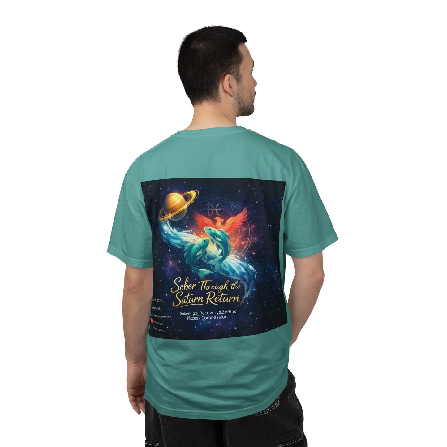 Sober Through the Saturn Return T-Shirt — '' Spiritual Astrology Tee - SoberSips_Recovery&Zodiac Printify