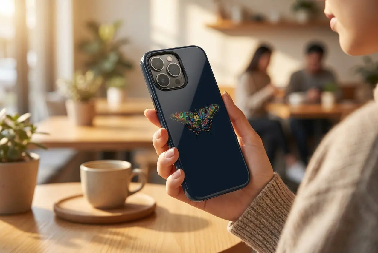 Recovery Butterfly Phone Case — Colorful Hope Tough Case Printify
